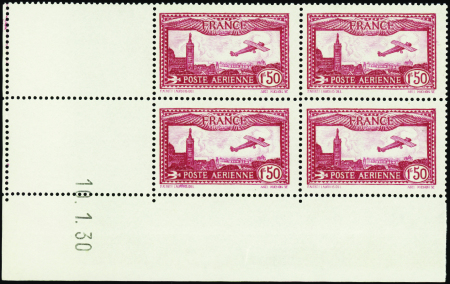 POSTE AERIENNE N°5 1f50 carmin Marseille 10-1-30 n