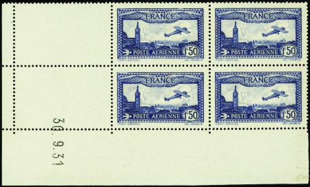 POSTE AERIENNE N°6 1f50 bleu 30-9-31 neuf ** TB