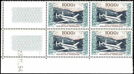 POSTE AERIENNE N°33 1000f Provence 23-11-54 neuf *