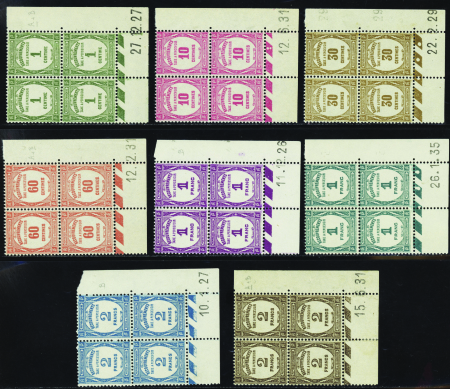 TAXE N°55/62 8 valeurs neuf ** TB