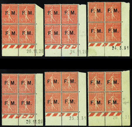 FRANCHISE MILITAIRE N°6 50c Semeuse lignée collect