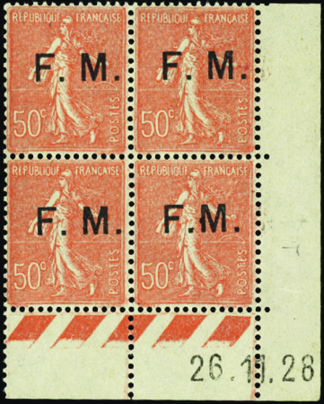 FRANCHISE MILITAIRE N°6 50c Semeuse lignée 26-11-2