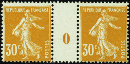 N°141 30c Semeuse orange millésime 0 neuf ** TB