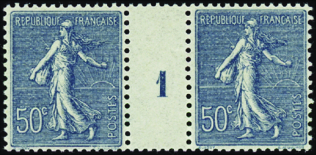 N°161 50c Semeuse lignée millésime 1 neuf ** TB