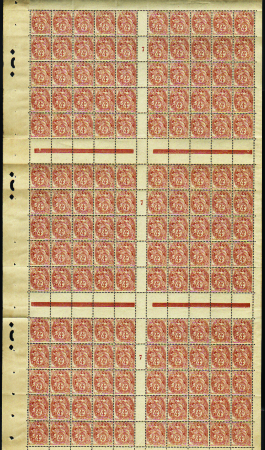 N°110a 4c Blanc brun feuille de 150timbres millési