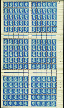 N°176 50c Pasteur feuille de 150 timbres millésime