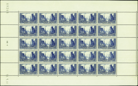 N°261 10f La Rochelle feuille de 25 timbres CD 13-