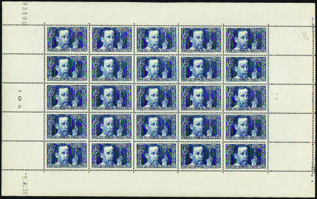 N°380/385 Chômeurs intellectuels 6 valeurs en feui