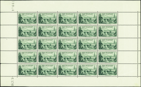 N°394 20f Saint-Malo feuille de 25 timbres CD 8-5-