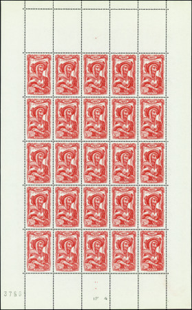 N°593/598 Coiffes régionales 6 valeurs en feuilles