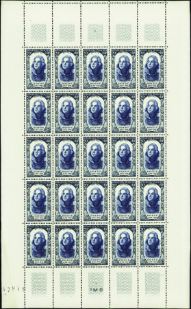 N°867/872 Célébrités 6 feuilles de 25 timbres neuf