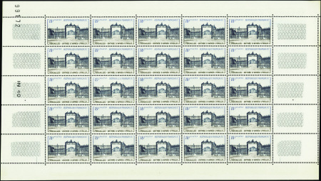 N°988 Château de Versailles feuille de 25 timbres 