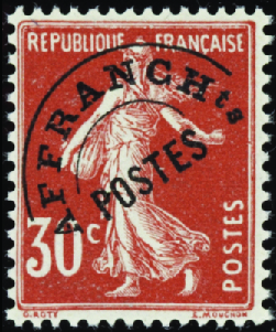 N°58 30c Semeuse rouge neuf ** TB