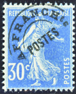 N°60 30c Semeuse bleu neuf ** TB