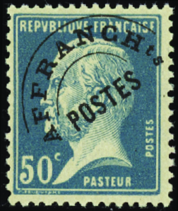 N°68 50c Pasteur neuf ** TB