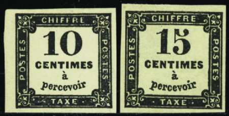 N°2/3  2 valeurs 10c et 15c neuf  * TB