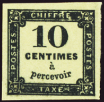 N°2 10c noir neuf ** TB