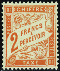 N°41 2f rouge-orange TB centré neuf * TB