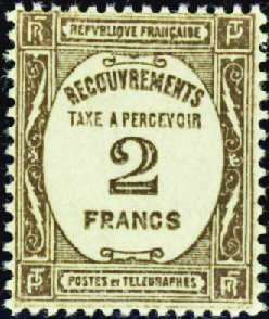 N°62 2f sépia neuf ** TB