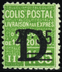 N°141 2f35 sur 1f65 vert neuf * TB