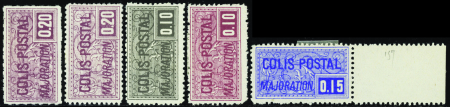 N°155/159  5 valeurs neuf * TB