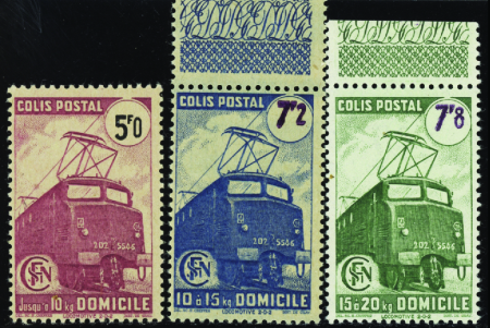 N°230B/232B  3 valeurs sans filigrane neuf ** TB