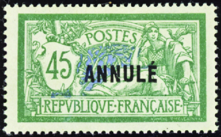 N°143-CI 1 45c Merson neuf *(gomme partielle) TB