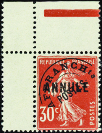 Préo N°58-CI 1 30c Semeuse rouge préoblitéré cdf n