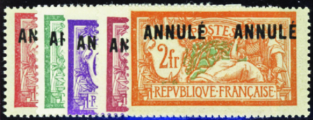 N°119-CI 2 /145-CI 1/47 Mersons 5 valeurs neuf **