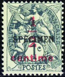 N°157-CI 4 1/2c sur 1c Blanc neuf * TB