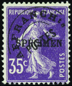 Préo N°62-CI 2 35c Semeuse violet préoblitéré neuf