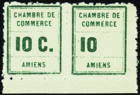 N°1 paire sans teinte de fond 1ex "c" absent neuf 