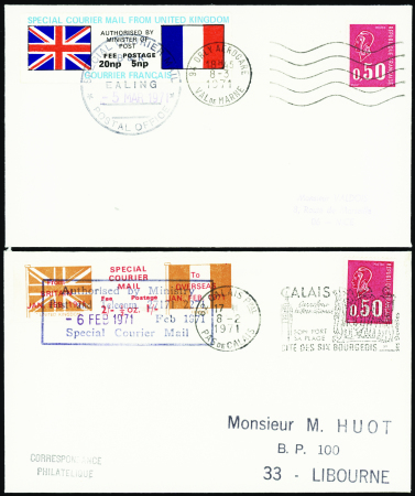 N°22/23  1971 Angleterre France et courrier anglai