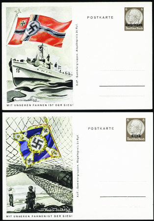 (G5-H5) 6pf brun 16 cartes de propagande par l'arm