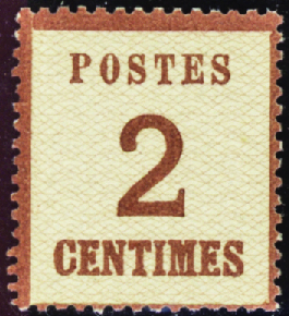 N°2 2c brun-rouge neuf * TB