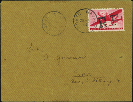 N°16 6c rouge Alger type I sur lettre