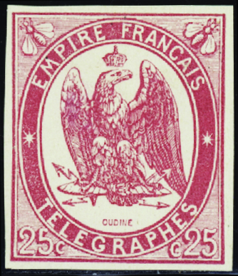 N°1 25c rouge nsg TB