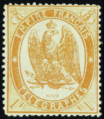 N°7a 1f orange clair neuf * TB