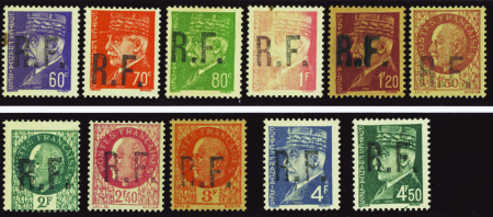 Badonviller 11 valeurs (n°4 def) neuf * TB