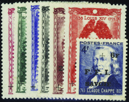 Chambéry 14 valeurs neuf * TB