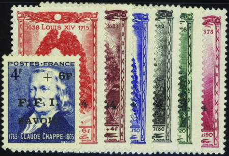 Chambéry 14 valeurs neuf ** TB