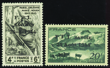 Chambéry 2 valeurs (n°12 et 14) neuf ** TB