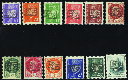 Chouzé sur Loire 12 valeurs neuf * TB