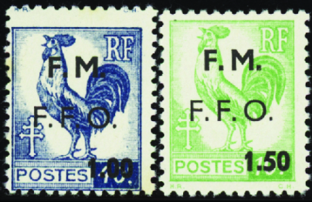 Cognac 2 valeurs neuf ** TB