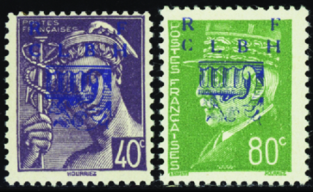 Decazeville non émis 2 valeurs type II neuf ** TB