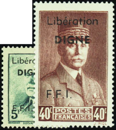 Digne 10 valeurs (**et*) (n°1-3-4-6 à 10-12-13) TB