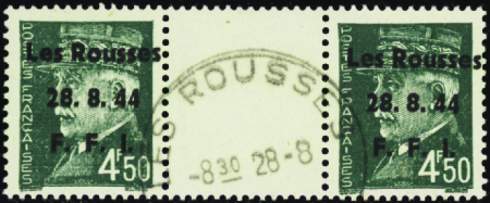 Les Rousses 11 valeurs en paires interpanneaux obl