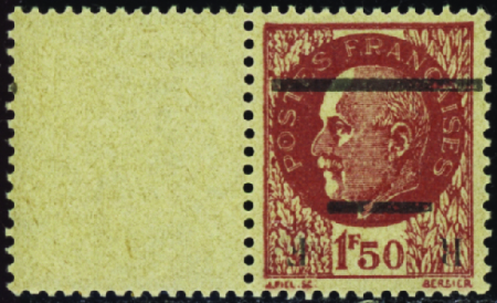 Lille surcharge renversée sans barres verticales n