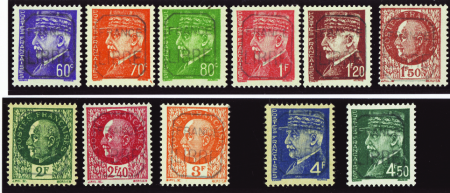 Nevers 11 valeurs neuf ** TB