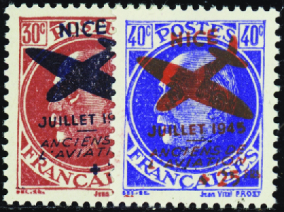 Nice poste aérienne 2 valeurs neuf ** TB